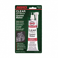 ABRO герметик прокладок ПРОЗРАЧНЫЙ силиконовый 13-AB-42-RW 42,5г 1/12шт